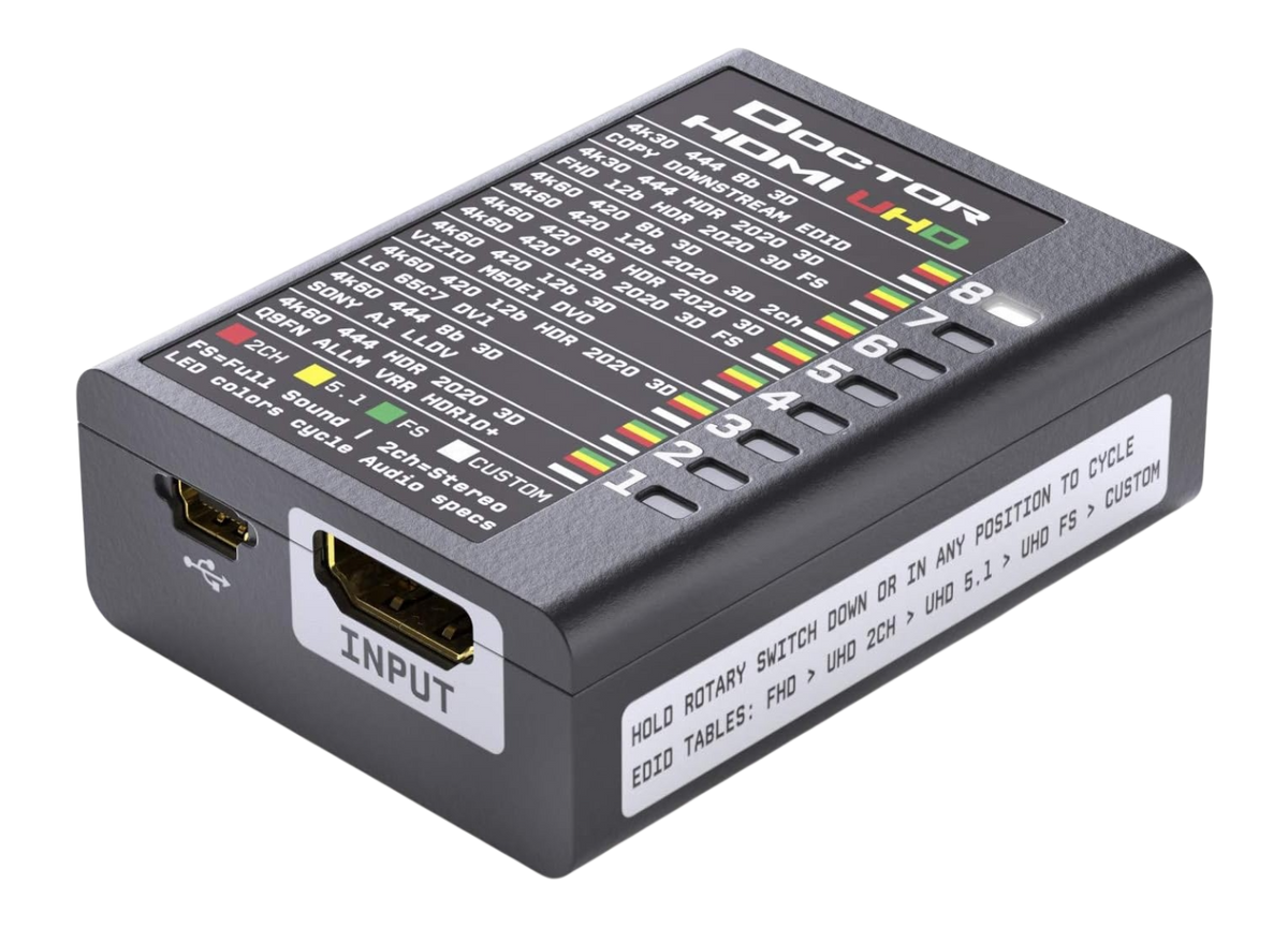 HDfury Dr HDMI 4K, gestor EDID de 18Gbps y emulador HDMI del tamaño de una caja de cerillas